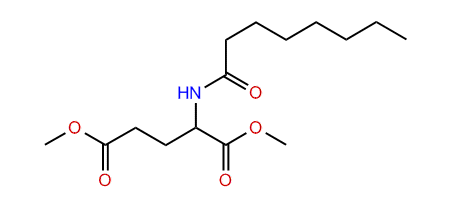 Dimethyl 2-octanamidopentanedioate